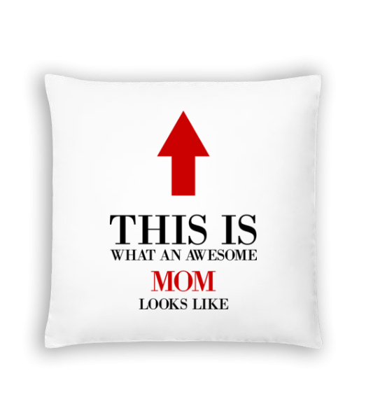 Awesome Mom - Coussin - Blanc - Devant