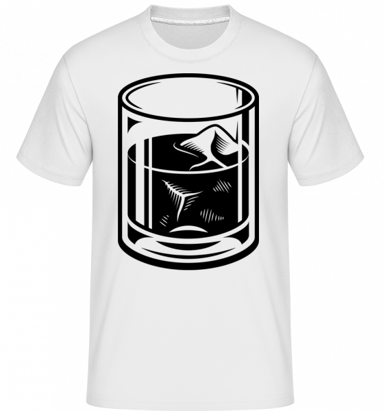 Whiskey Glass -  T-Shirt Shirtinator homme - Blanc - Vorn