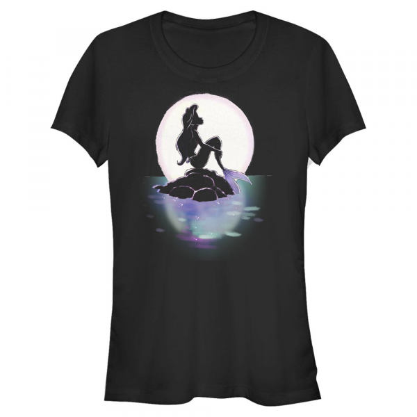 Disney - Ariel La Petite Sirène - Malá mořská víla Sunset - Femme T-shirt - Noir - Devant