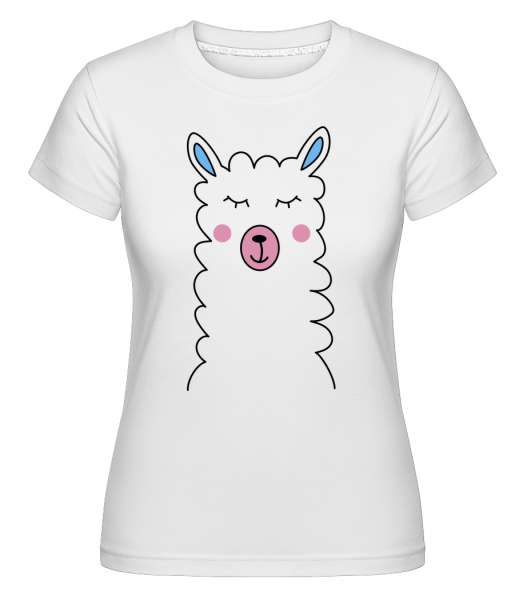 Lama Mignon -  T-shirt Shirtinator femme - Blanc - Vorn