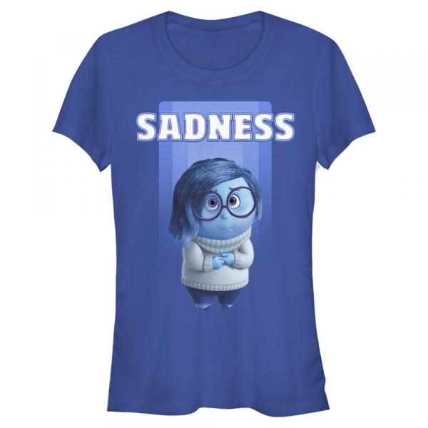 Pixar - Vice Versa - Sadness - Femme T-shirt - Bleu royal - Devant