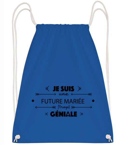 Future Mariée Géniale - Sac à dos Drawstring - Bleu royal - Vorn
