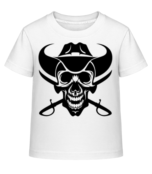 Wild West Skull - T-shirt shirtinator Enfant - Blanc - Devant