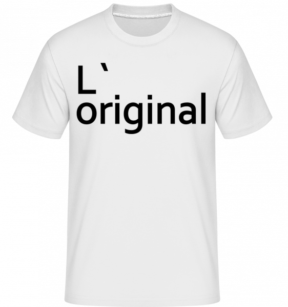 L`Original -  T-Shirt Shirtinator homme - Blanc - Vorn