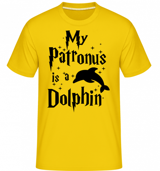 My Patronus Is A Dolphin -  T-Shirt Shirtinator homme - Jaune doré - Vorn