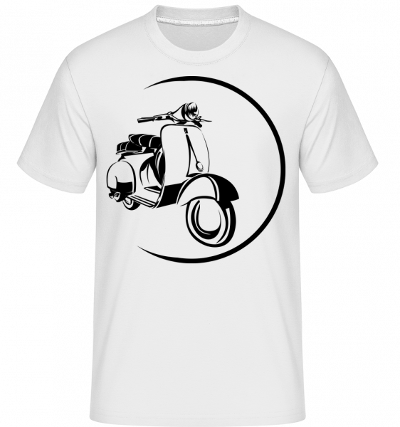 Scooter Icon -  T-Shirt Shirtinator homme - Blanc - Vorn