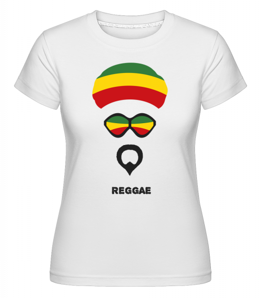 Reggae Face -  T-shirt Shirtinator femme - Blanc - Vorn
