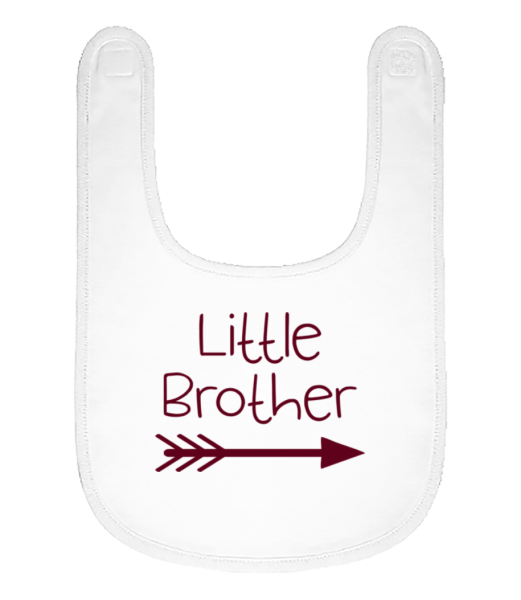 Little Brother - Bavoir Bébé bio - Blanc - Devant