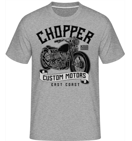 Chopper Custom Motors -  T-Shirt Shirtinator homme - Gris chiné - Devant