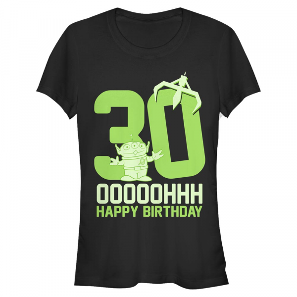 Disney - Toy Story - Aliens Ooohh Thirty - Birthday - Femme T-shirt - Noir - Devant