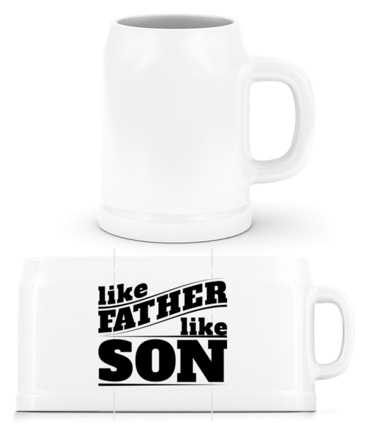 Like Father Like Son - Chope de bière - Blanc - Devant