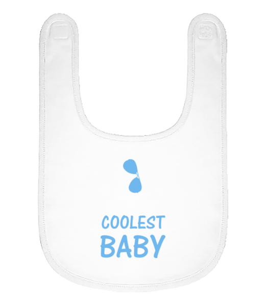 Coolest Baby - Bavoir Bébé bio - Blanc - Devant
