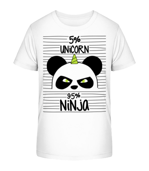 Unicorn Ninja - T-shirt bio Enfant Stanley Stella - Blanc - Devant