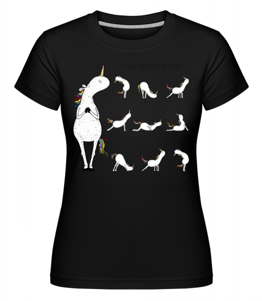 Sun Salutation Yoga -  T-shirt Shirtinator femme - Noir - Vorn