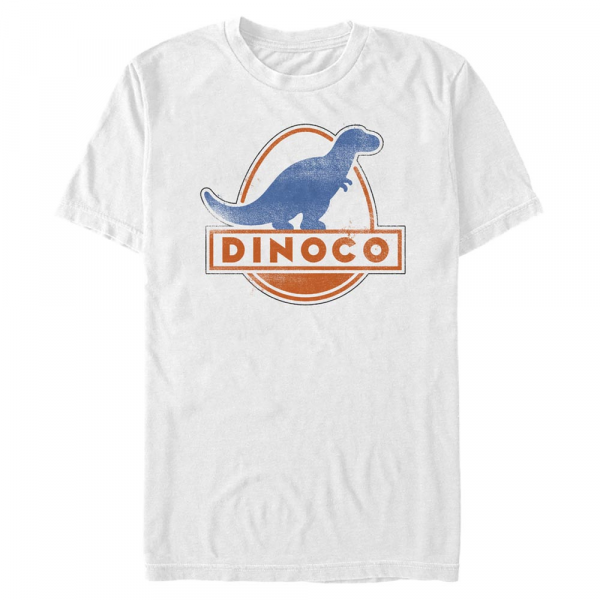 Pixar - Cars - Dinoco Vintage - Homme T-shirt - Blanc - Devant