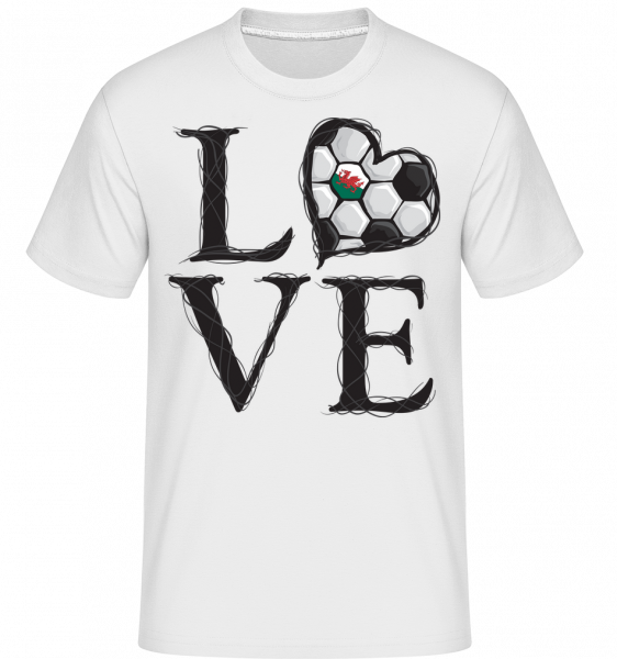 Love Football Wales -  T-Shirt Shirtinator homme - Blanc - Vorn