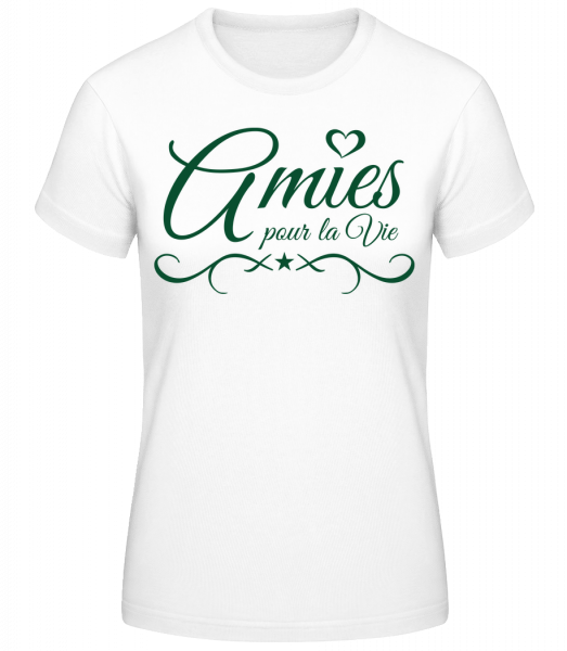Amies Pour La Vie - T-shirt standard Femme - Blanc - Vorn