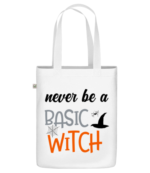 Never Be A Basic Witch - Sac en toile bio - Blanc - Devant