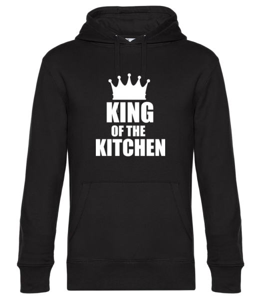 King Of the Kitchen - Sweat à capuche premium Unisexe - Noir - Devant