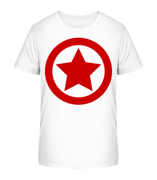 Star Icon Red - T-shirt bio Enfant Stanley Stella - Blanc - Devant