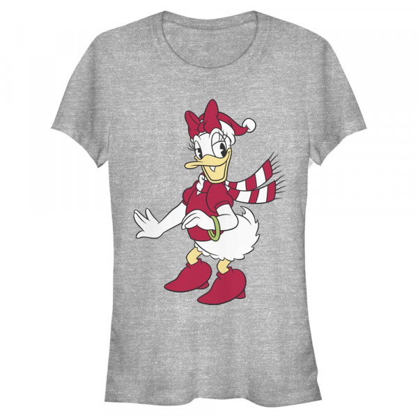 Disney Classics - Mickey Mouse - Daisy Duck Daisy Hat - Christmas - Femme T-shirt - Gris chiné - Devant