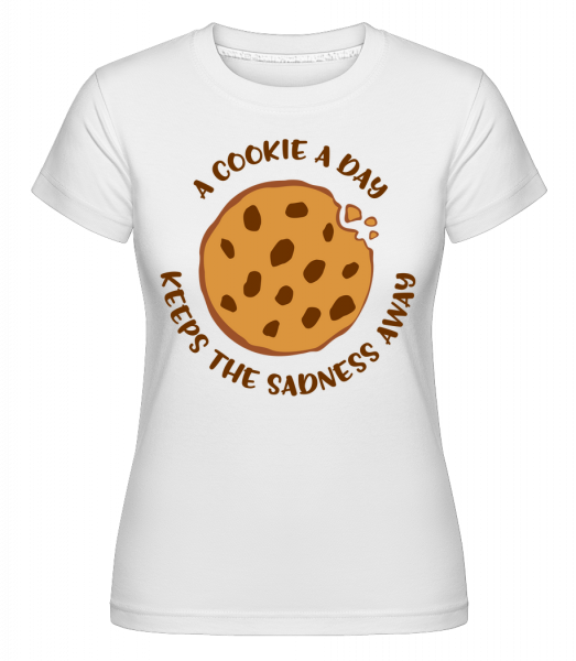 A Cookie A Day -  T-shirt Shirtinator femme - Blanc - Vorn