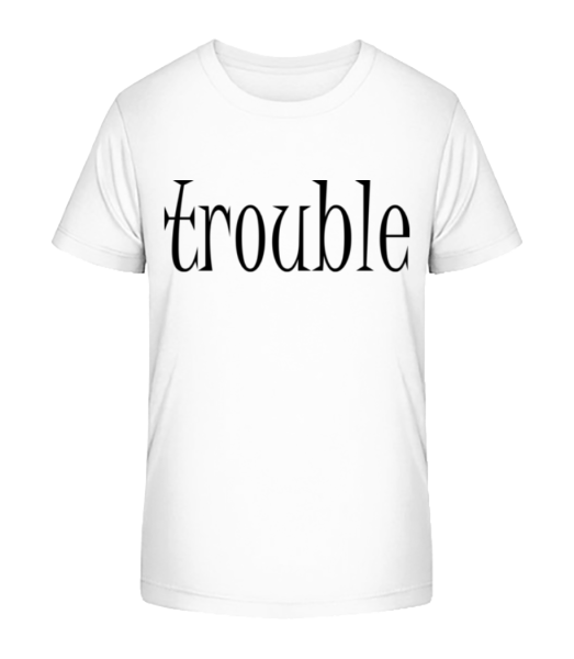 Trouble Makers Partner - T-shirt bio Enfant Stanley Stella - Blanc - Devant