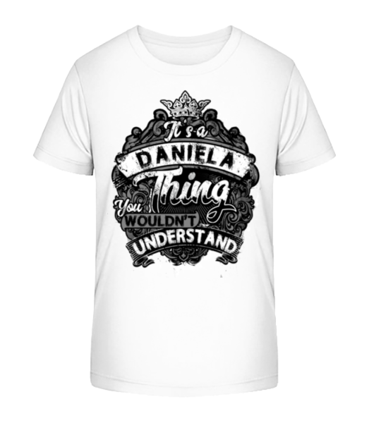 It's A Daniela Thing - T-shirt bio Enfant Stanley Stella - Blanc - Devant