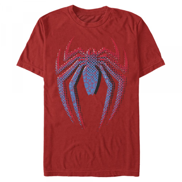 Marvel - Spider-Man - Spider-Man Layered Logo - Homme T-shirt - Rouge - Devant