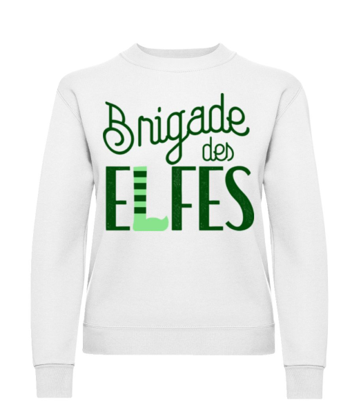 Brigade Des Elfes - Sweatshirt Femme - Blanc - Devant