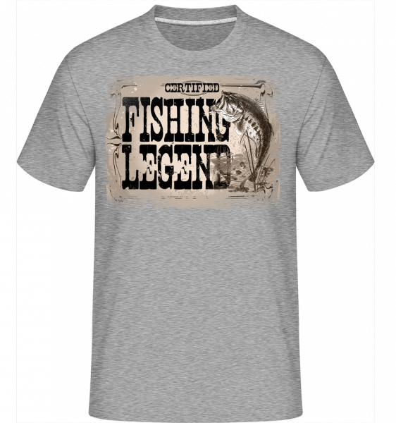 Fishing Legend -  T-Shirt Shirtinator homme - Gris bruyère - Vorn