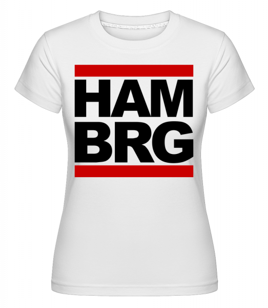 Hamburg Germany -  T-shirt Shirtinator femme - Blanc - Vorn
