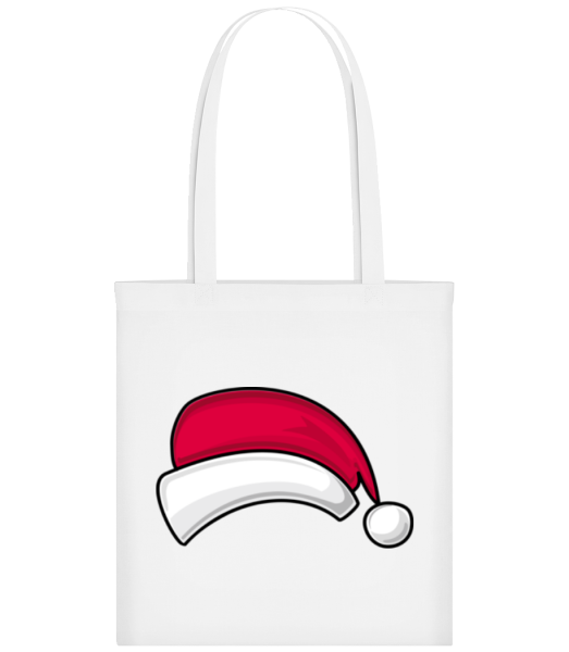 Chapeau De Père Noël - Tote Bag - Blanc - Devant