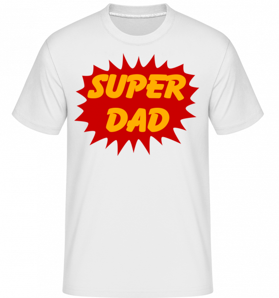 Super Dad -  T-Shirt Shirtinator homme - Blanc - Vorn