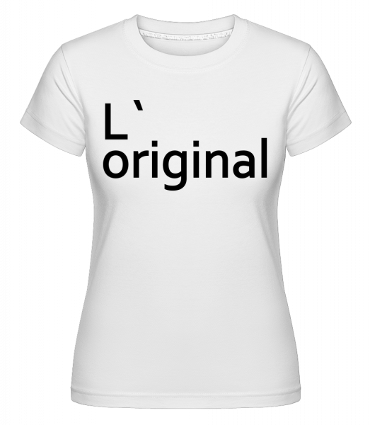 L`Original -  T-shirt Shirtinator femme - Blanc - Vorn