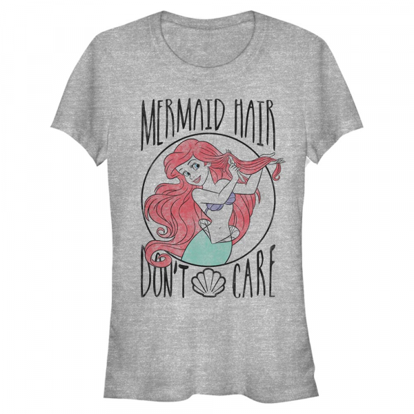 Disney - Ariel La Petite Sirène - Malá mořská víla Mermaid Hair - Femme T-shirt - Gris chiné - Devant