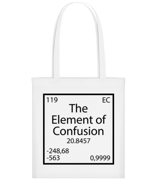 The Element Of Confusion - Tote Bag - Blanc - Devant