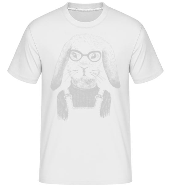 Hipster Lièvre -  T-Shirt Shirtinator homme - Blanc - Devant