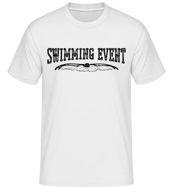 Swimming -  T-Shirt Shirtinator homme - Blanc - Devant