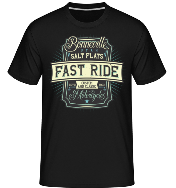 Fast Ride -  T-Shirt Shirtinator homme - Noir - Devant