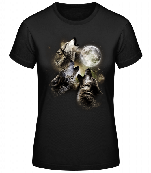 Lune Loups - T-shirt standard Femme - Noir - Vorn