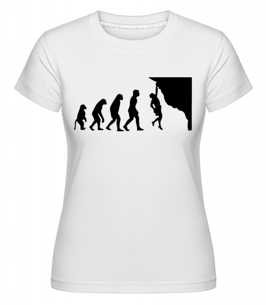 Évolution Escalade -  T-shirt Shirtinator femme - Blanc - Vorn