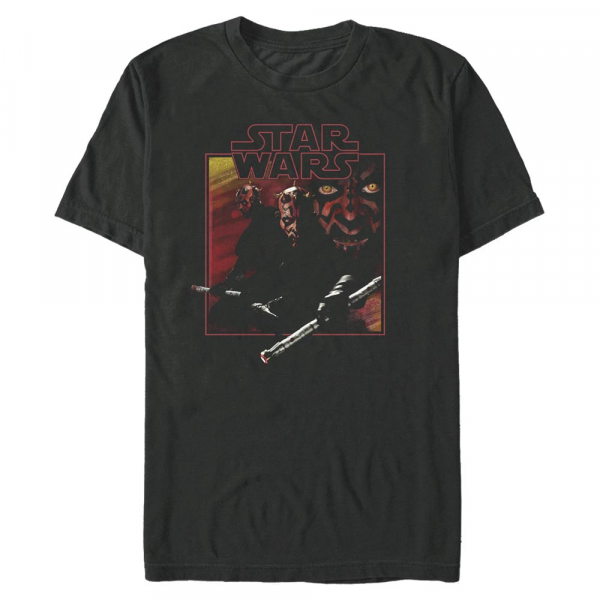 Star Wars - Darth Maul Vintage Maul - Homme T-shirt - Noir - Devant