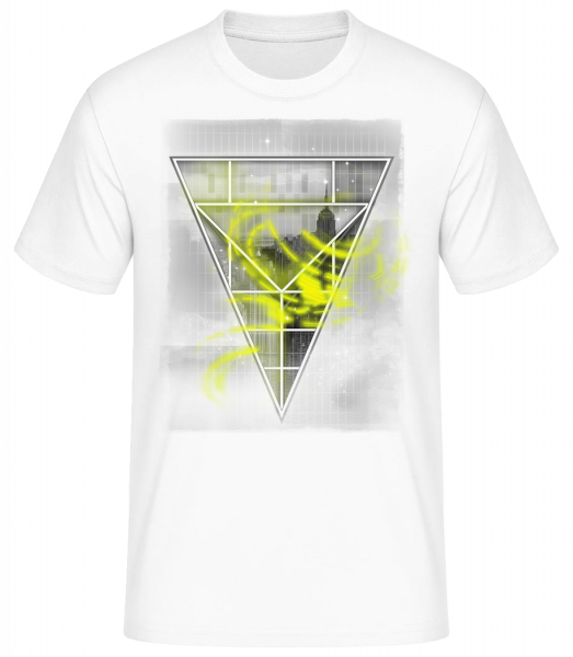 Triangle Contours D'Une Ville - T-shirt standard Homme - Blanc - Vorn