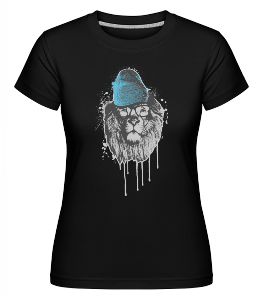 Lion with Head -  T-shirt Shirtinator femme - Noir - Vorn