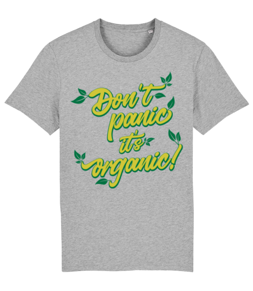 Dont Panic Its Organic - T-shirt bio Homme Stanley Stella - Gris chiné - Devant