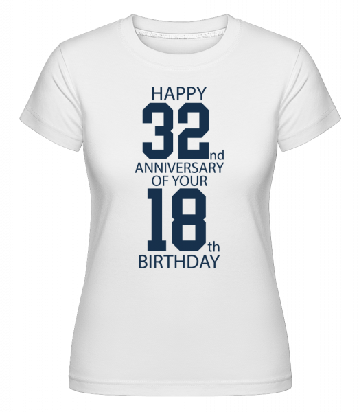 50th Birthday -  T-shirt Shirtinator femme - Blanc - Vorn