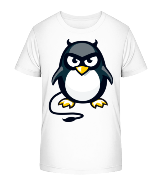 Devil Penguin - T-shirt bio Enfant Stanley Stella - Blanc - Devant