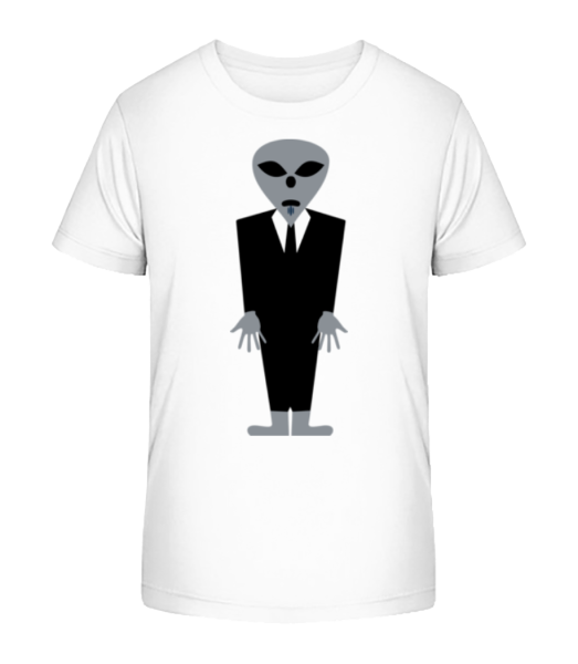 Alien Avec Costume - T-shirt bio Enfant Stanley Stella - Blanc - Devant