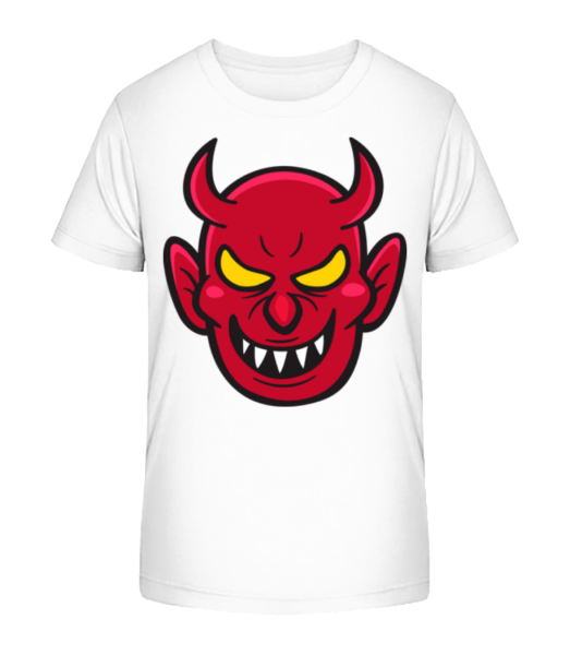 Méchant Diable - T-shirt bio Enfant Stanley Stella - Blanc - Devant